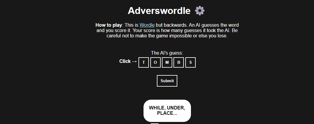 Play Adverswordle Online
