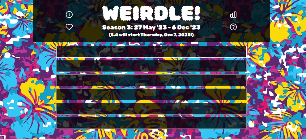 Play Weirdle Online