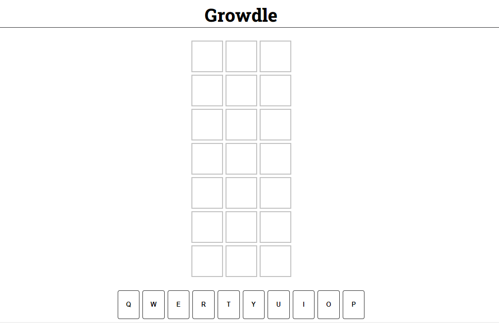 Play Growdle Online