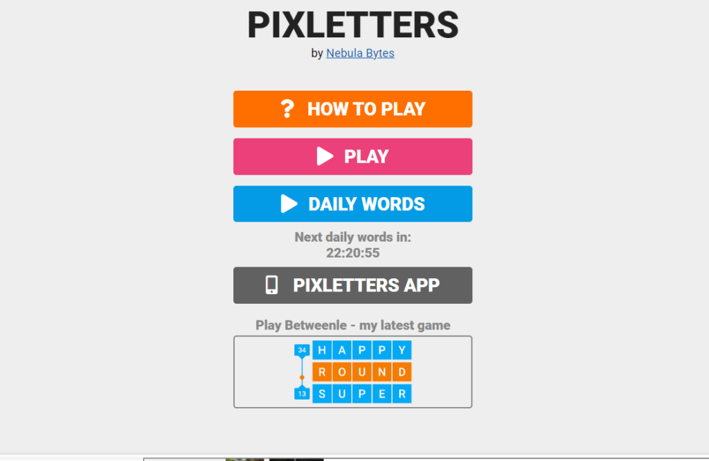 Play Pixletters online