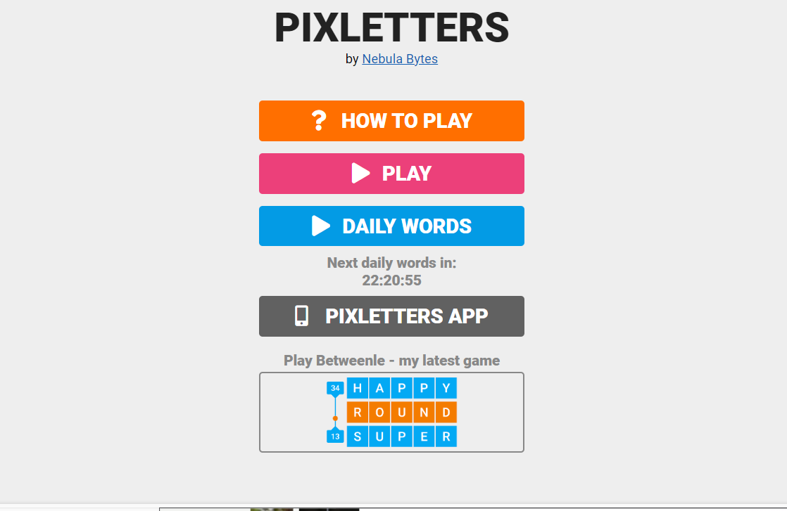 Play Pixletters online