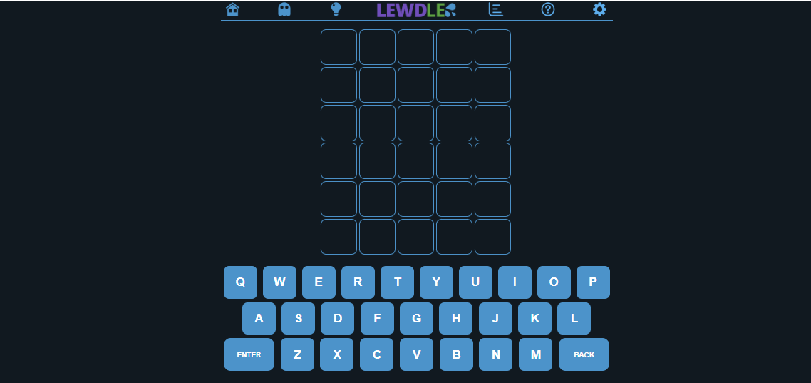 Play LEWDLE Word Online