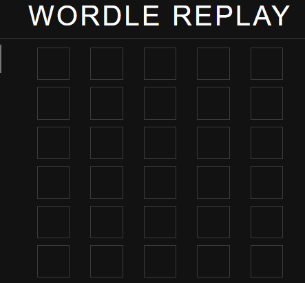 Play Wordle Replay Online