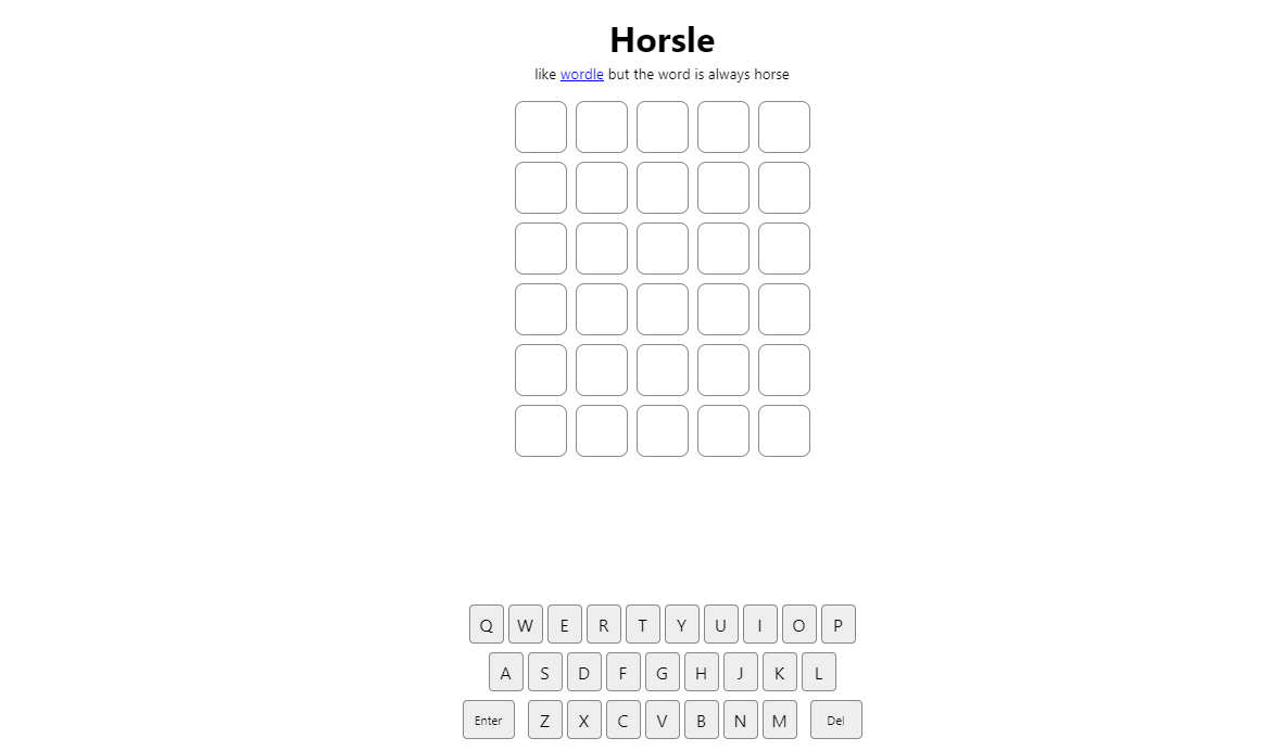 Play Horsle Online